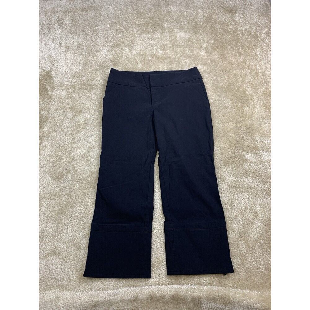 Guess Jeans Authentic Women's Black Stretch Capri Size 28 Zipper Details 805